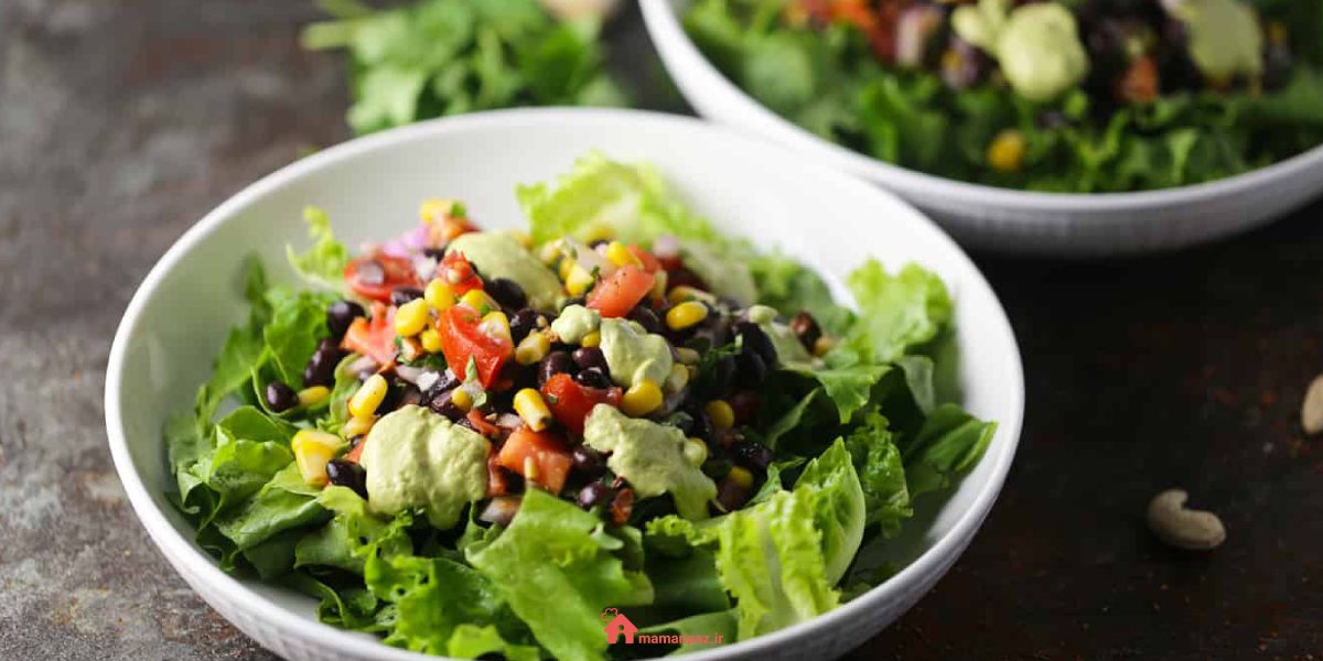 سالاد لوبیا چیتی