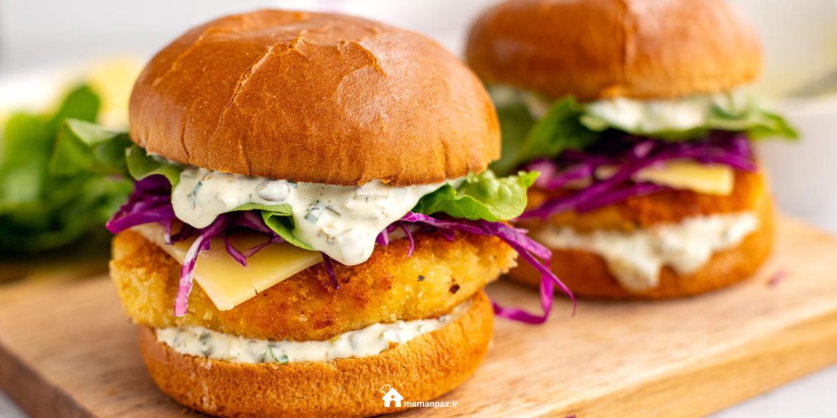 مینی برگر ماهی