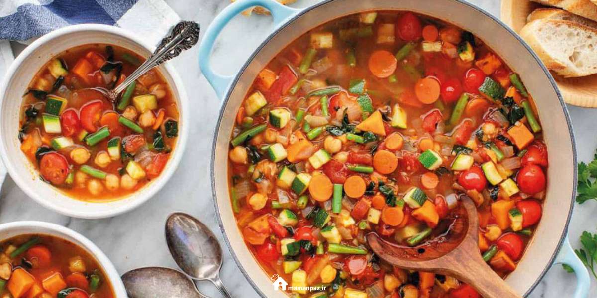 سوپ سبزیجات رژیمی 