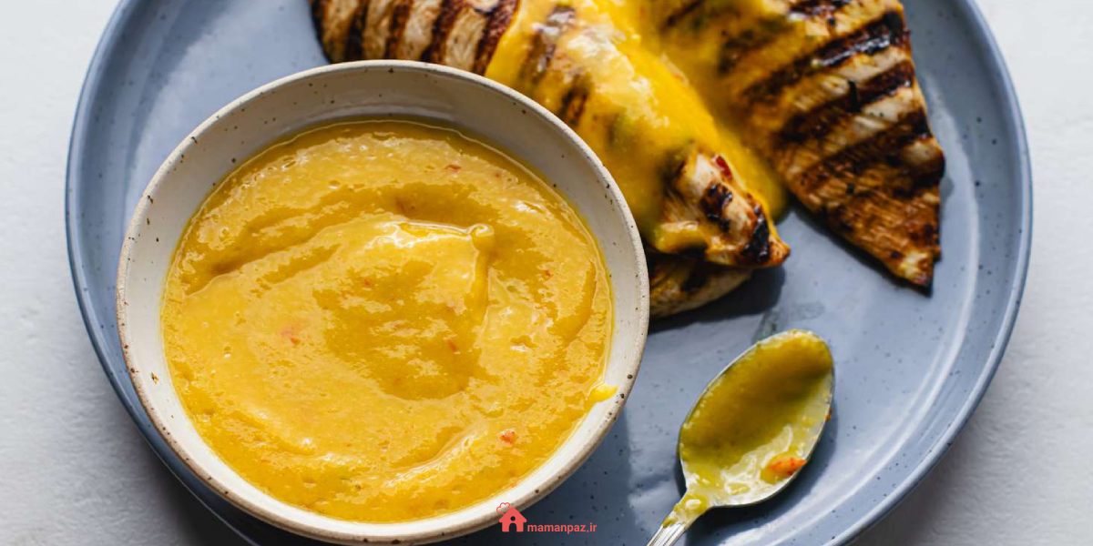 سس انبه ساده با پودر انبه