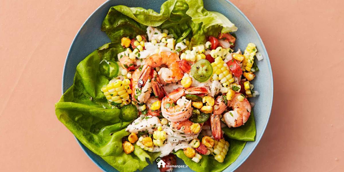 سالاد میگو مکزیکی