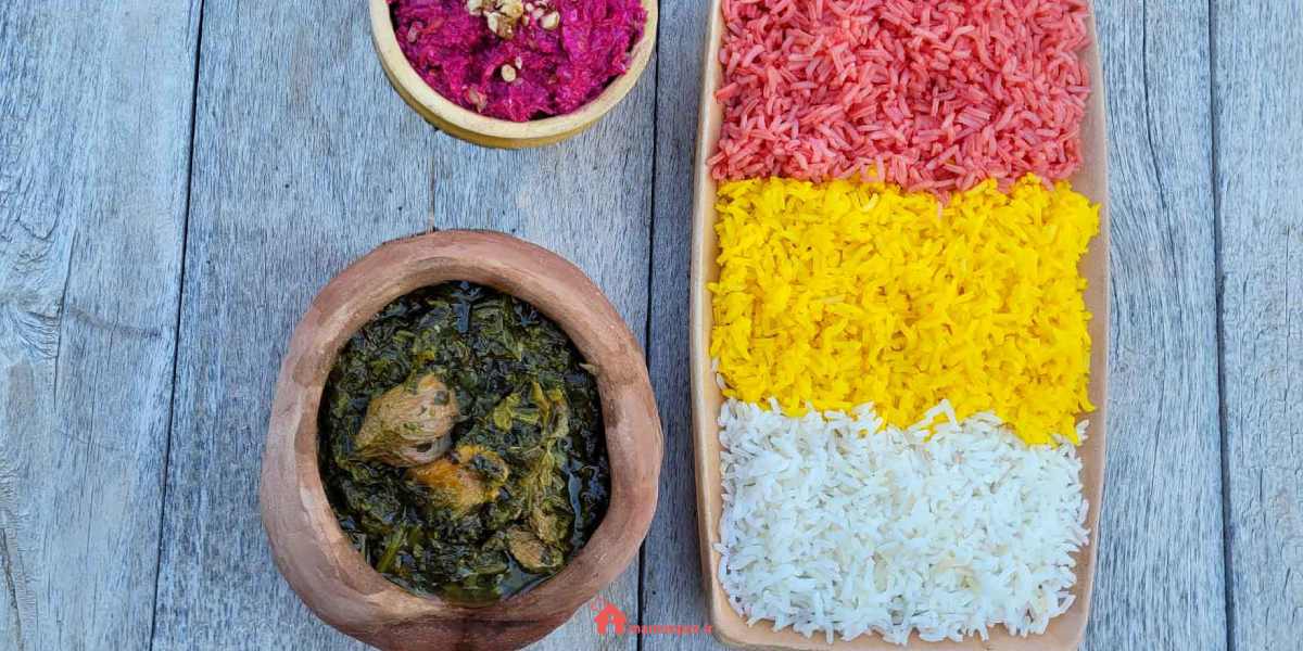 خورش آلو اسفناج خوشمزه