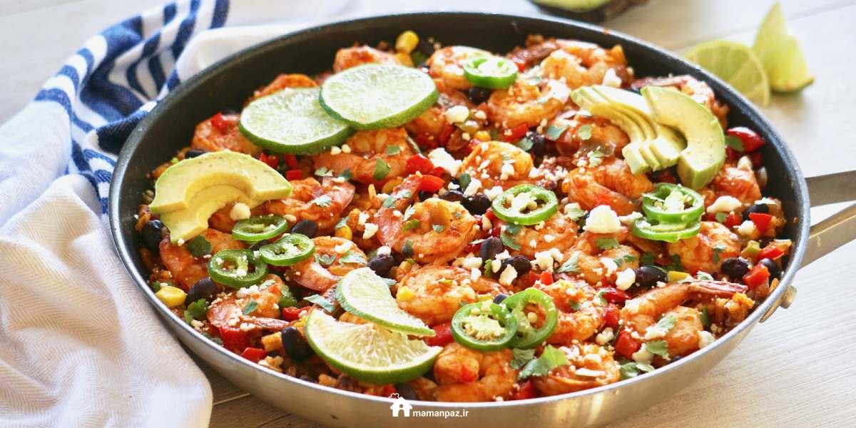 پلو مکزیکی گیاهی