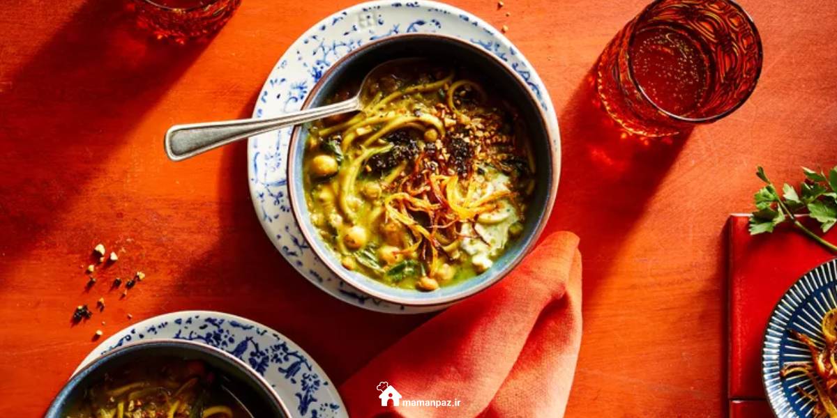 آش رشته با سبزی خشک
