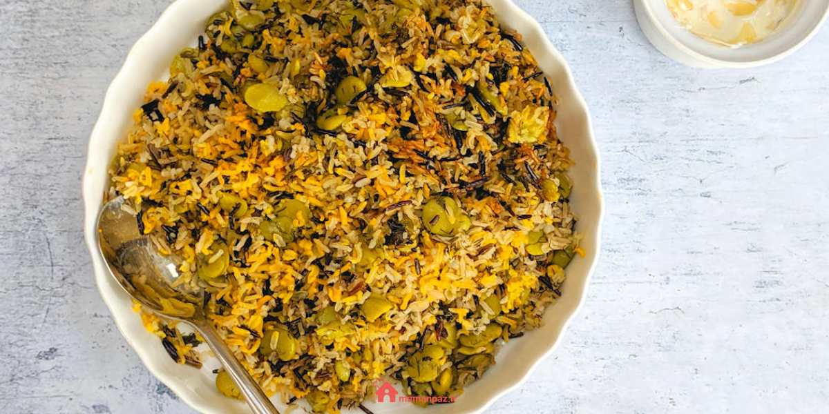 باقالی پلو با گوشت چرخ کرده