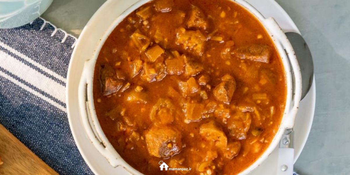 خورشت بامیه با مرغ