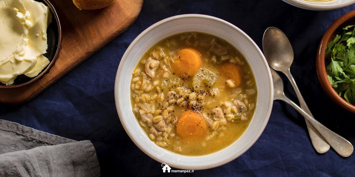 طرز تهیه 13 نوع سوپ جو برای 8 تا 10 نفر + ادویه و ترفندها