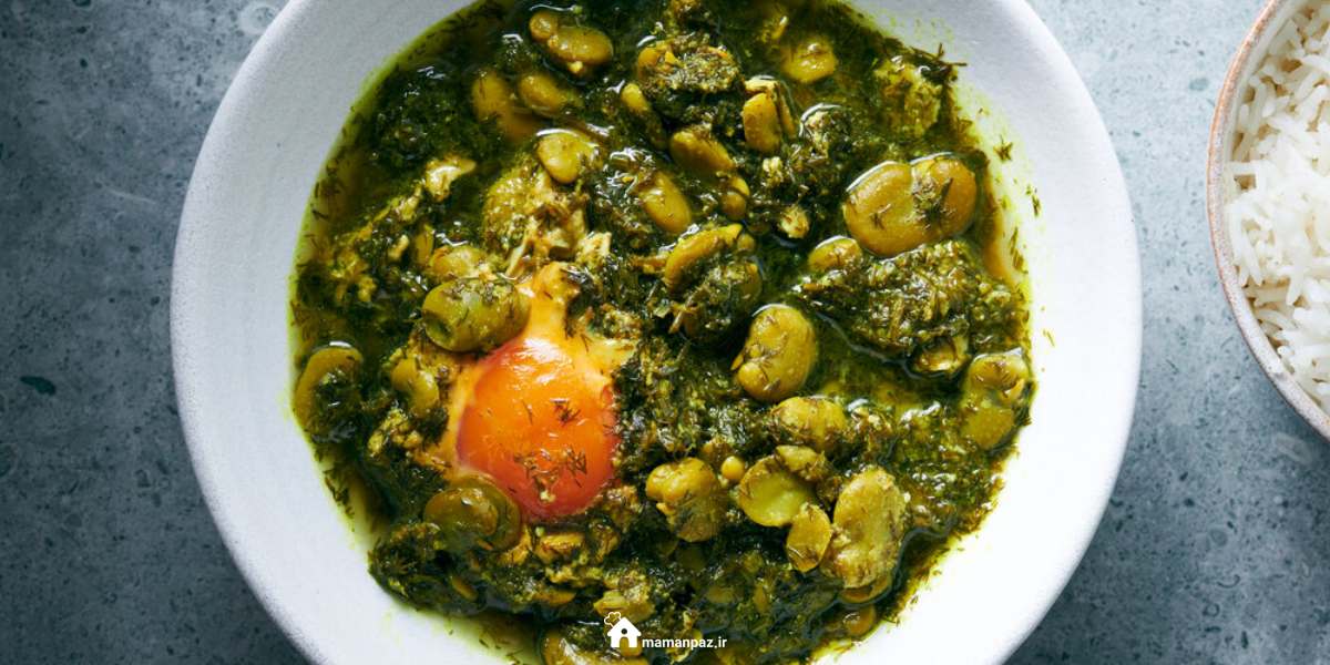 باقلا قاتق با برنج