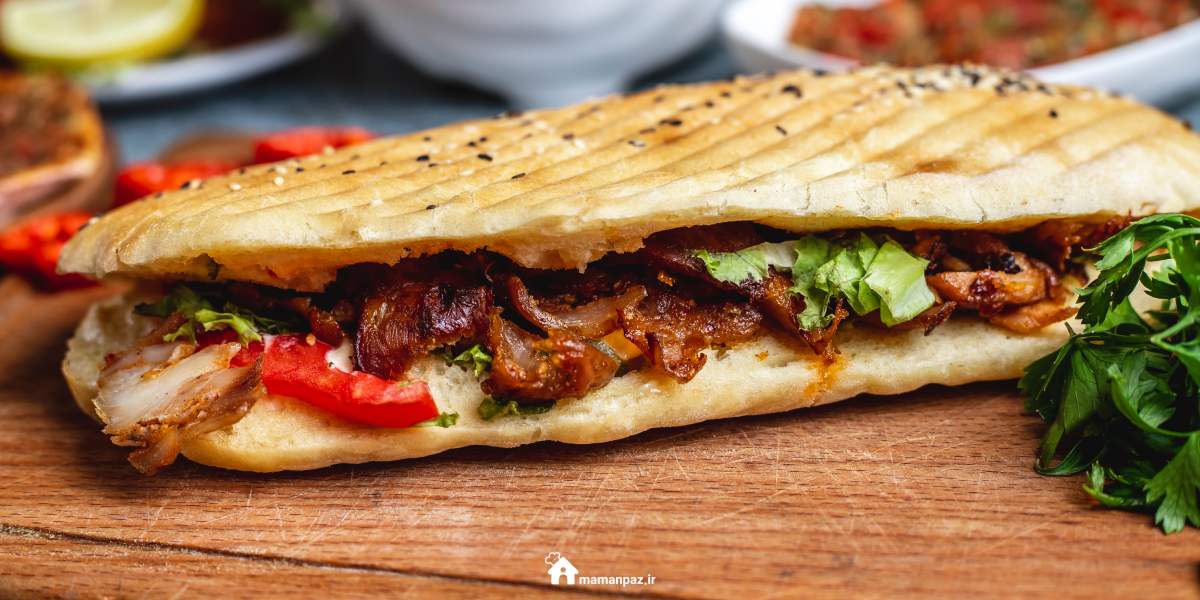 ساندویچ کباب ترکی