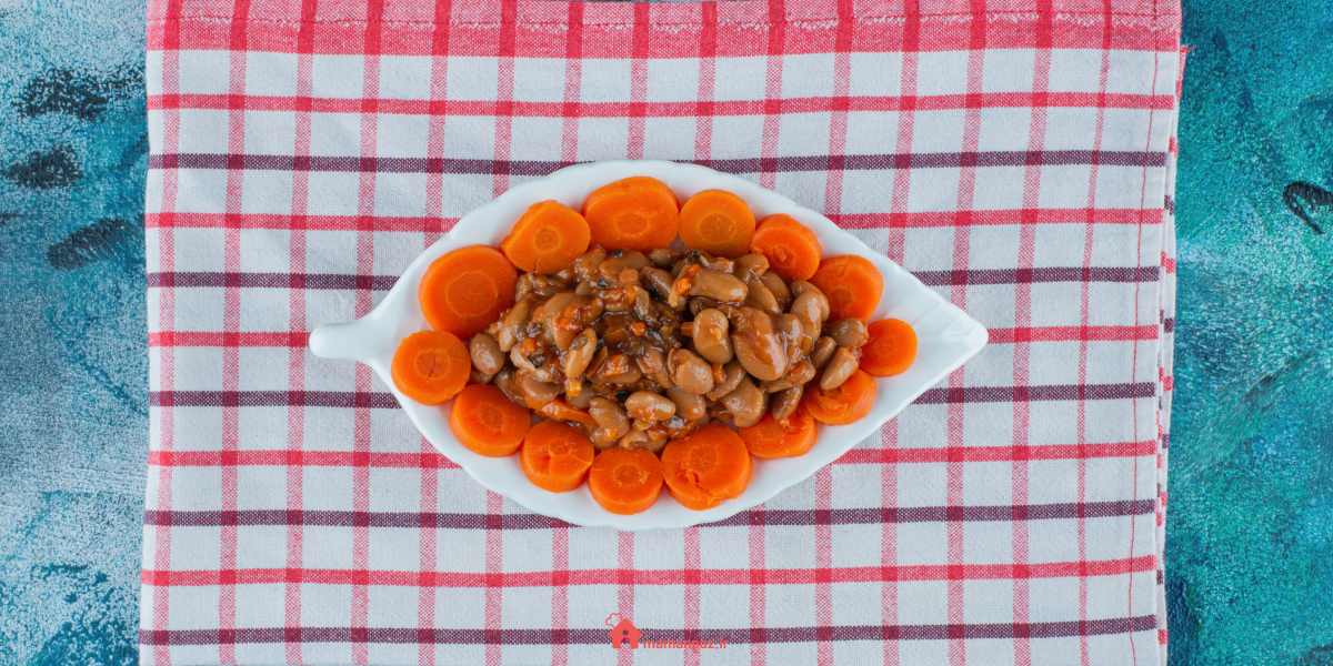 گرفتن نفخ حبوبات با هویج