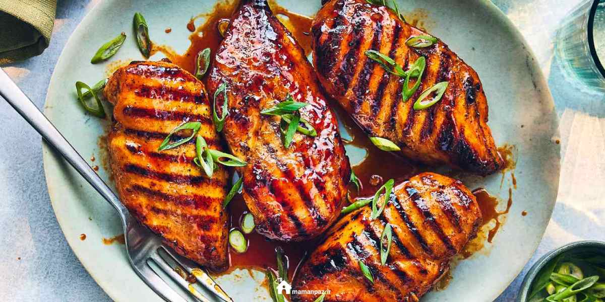 مرغ گریل شده رژیمی