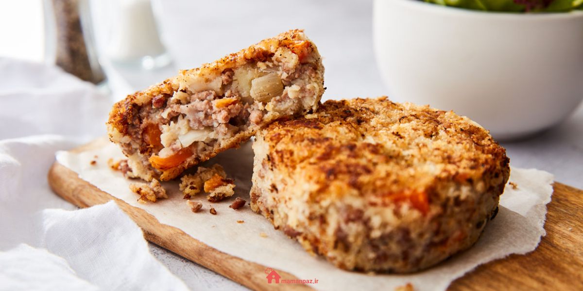 کیک گوشتی با مرغ