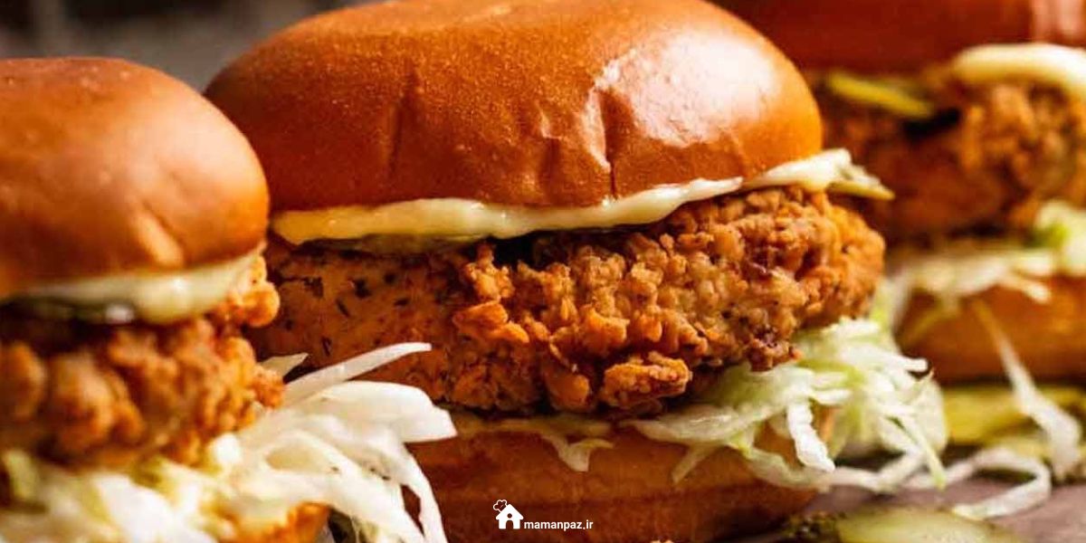 برگر مرغ سوخاری