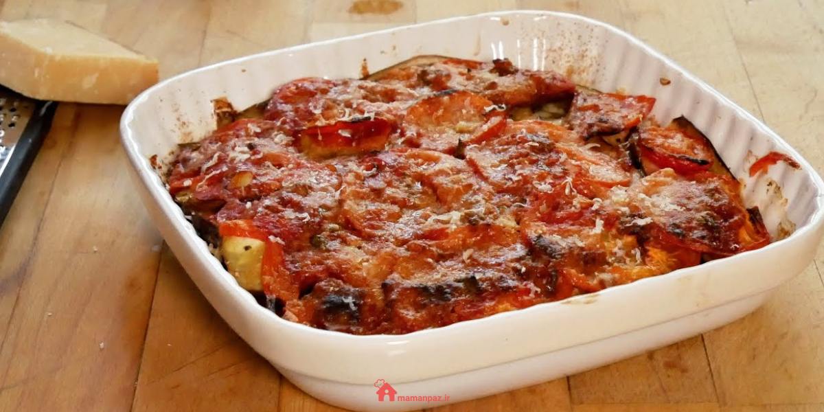 طبخ گراتن بادمجان در فر