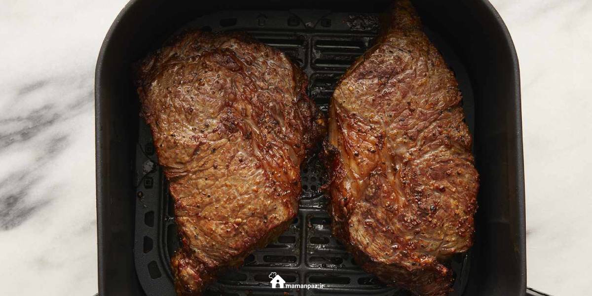 طرز تهیه استیک گوشت در هواپز