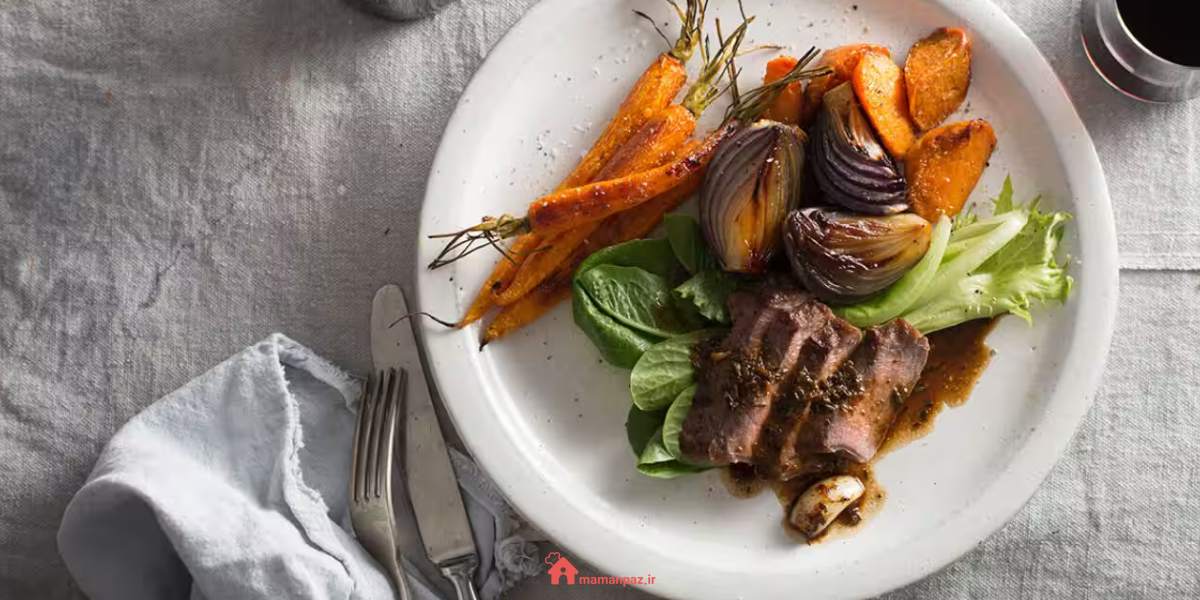 خوراک گوشت و سبزیجات