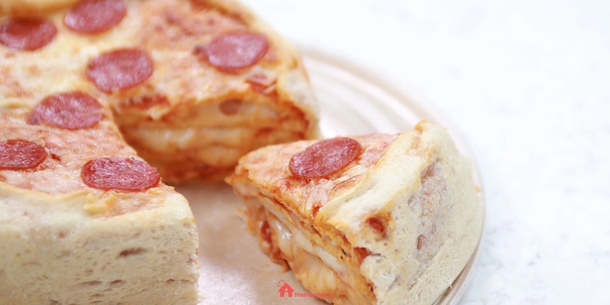 بهترین کیک پیتزا خانگی با ماست