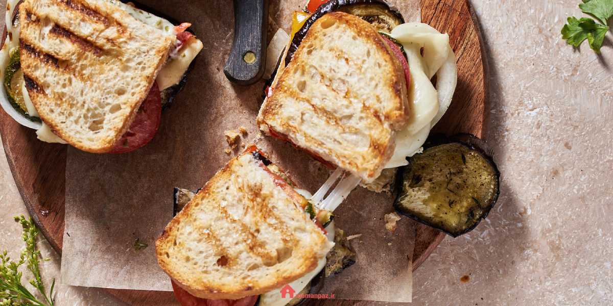 پنینی مرغ و بادمجان