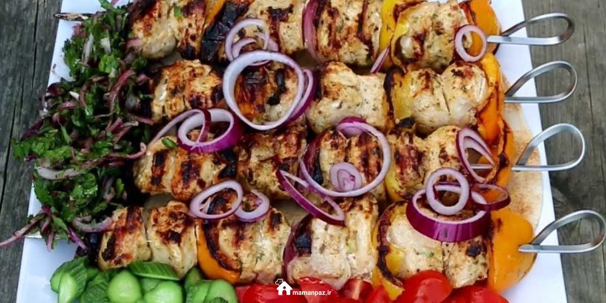 جوجه کباب لبنانی