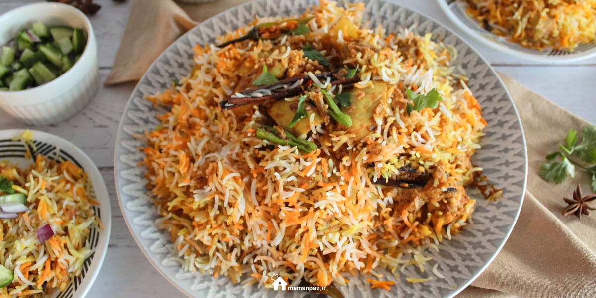 طرز تهیه بریانی مرغ افغانی