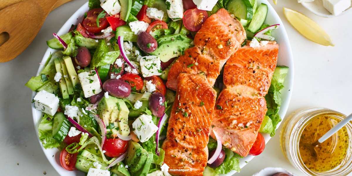 سالاد ماهی سالمون