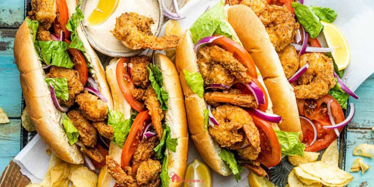 ساندویچ میگو سوخاری