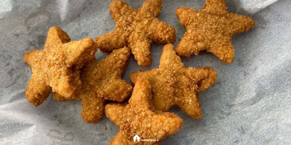 طرز تهیه ناگت مرغ ستاره ای