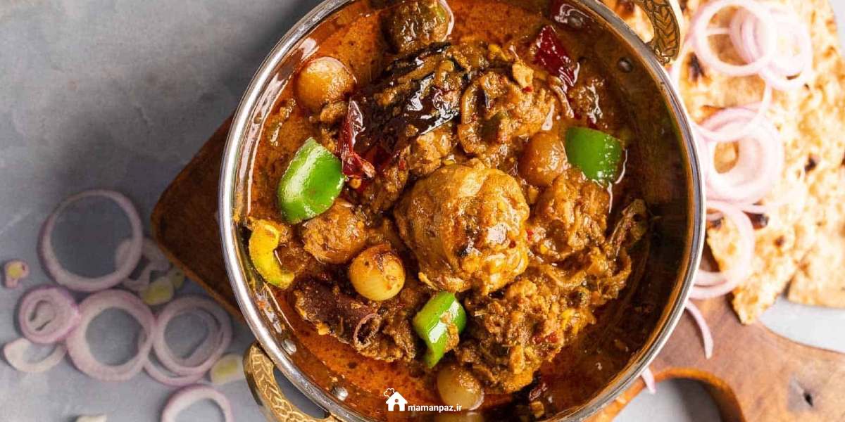 خورش مرغ کاری هندی