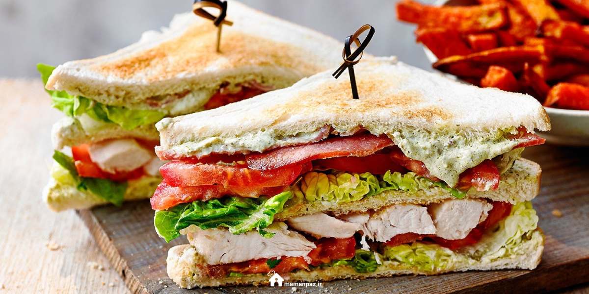 ساندویچ کلاب مرغ