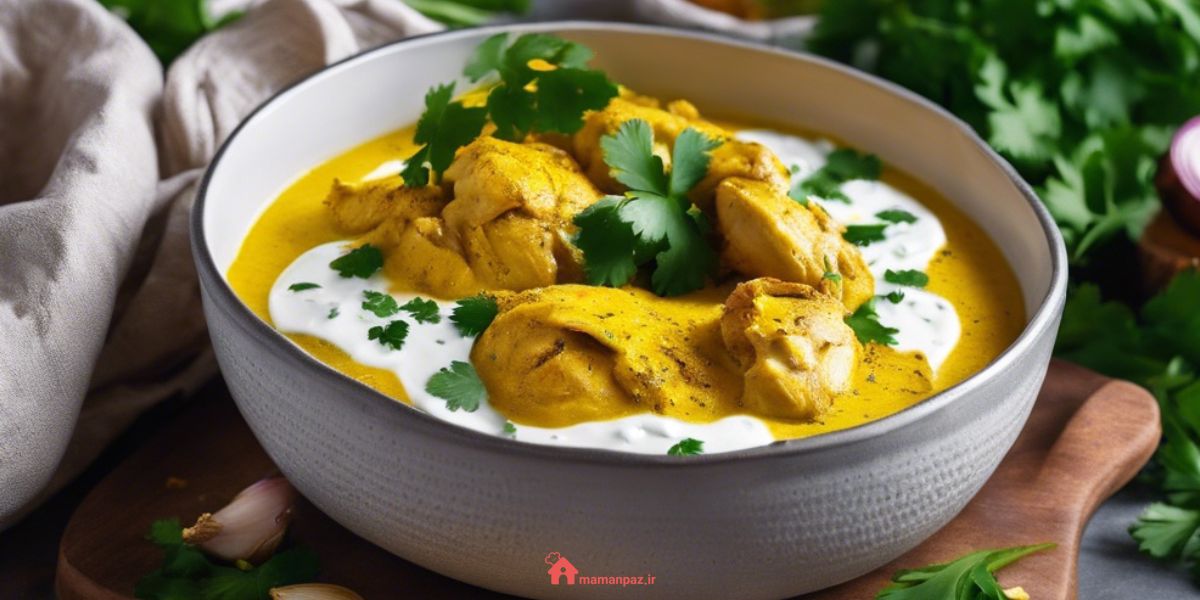 مرغ کاری با ماست