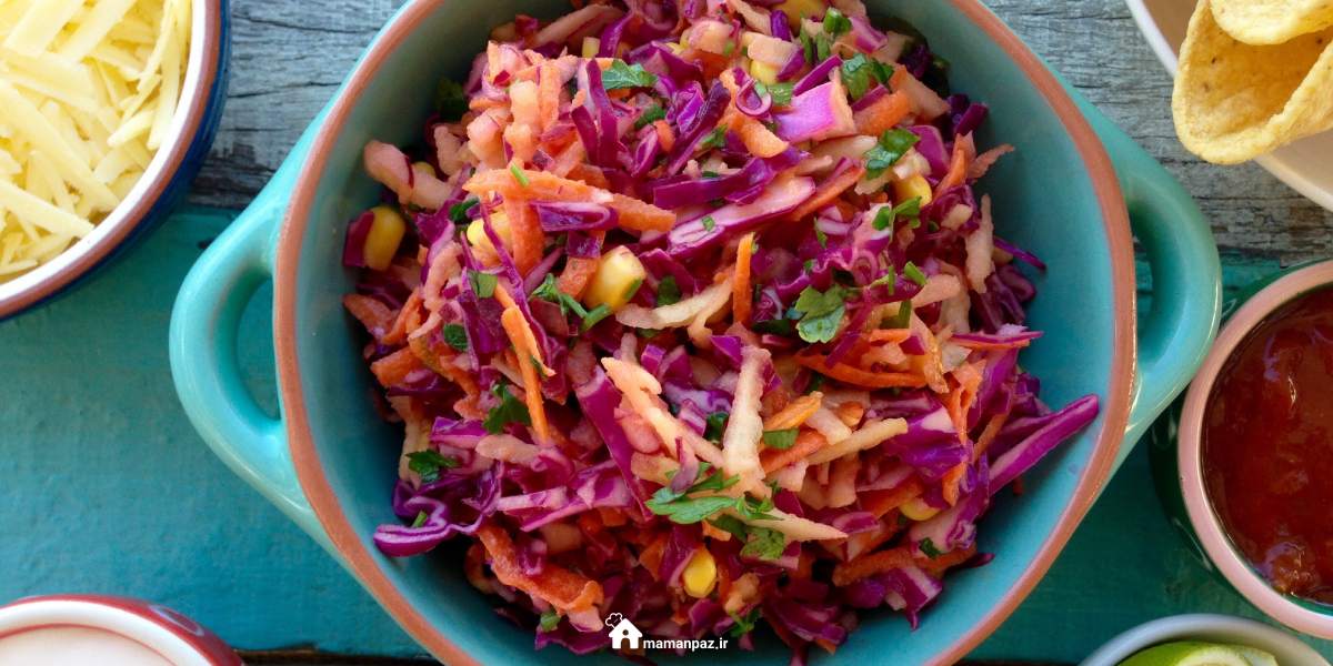 سالاد کلم مکزیکی
