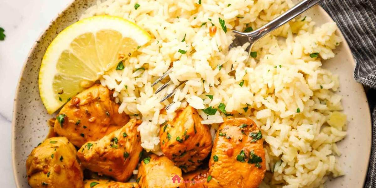 پلو یونانی با مرغ
