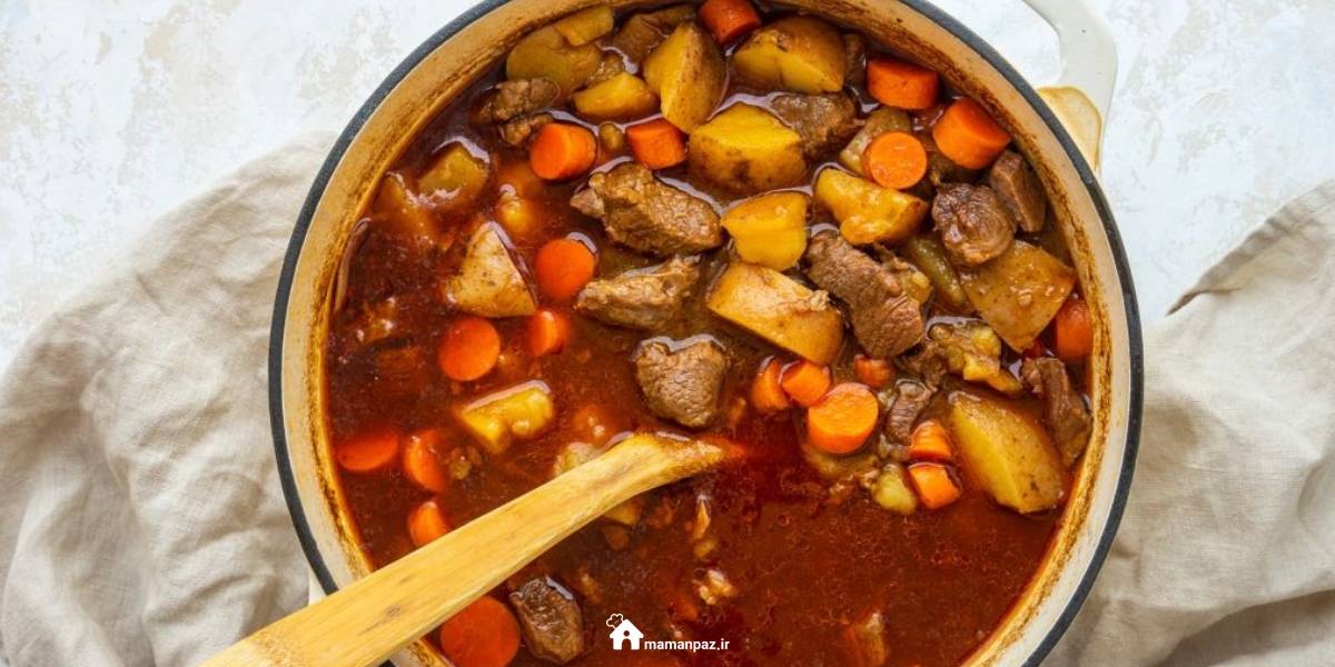 خوراک گوشت و سبزیجات