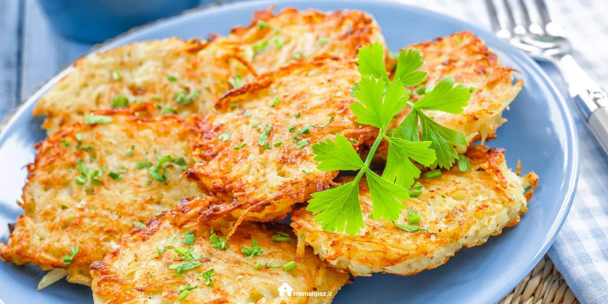 پنکیک سیب زمینی لهستانی