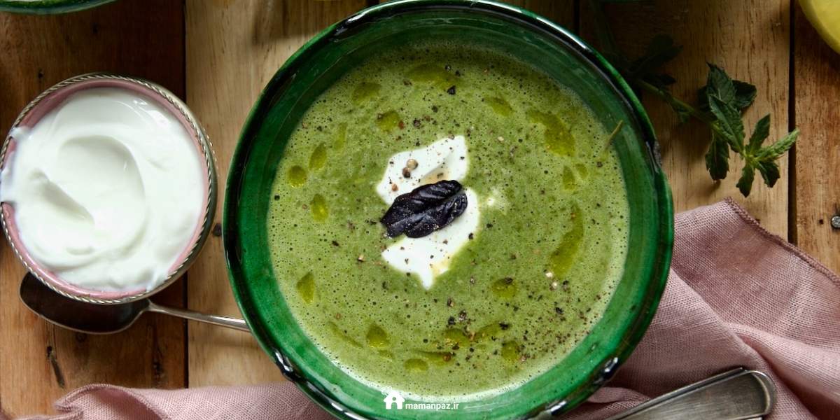 آش اسفناج و بلغور