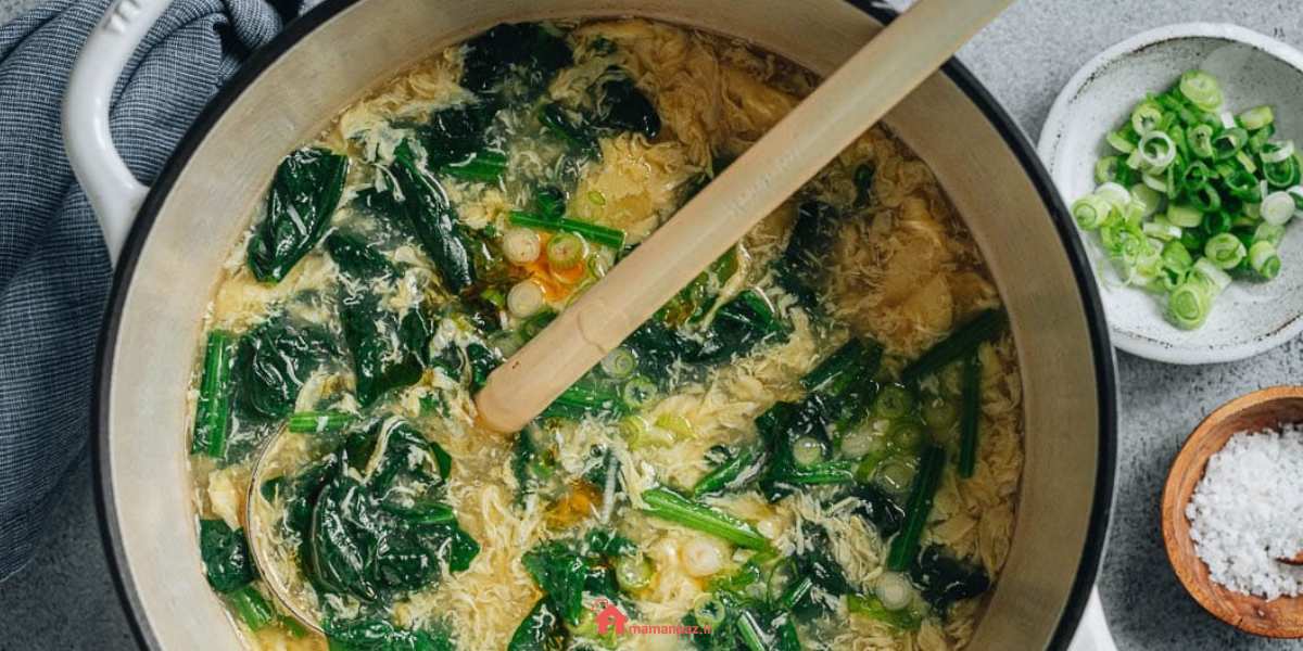 آش اسفناج با رشته