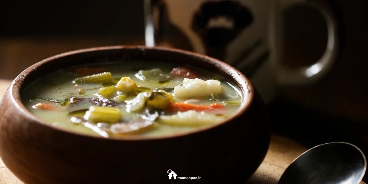 سوپ ماهیچه با گندم