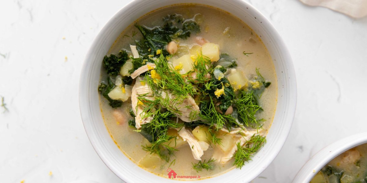 سوپ مرغ و شوید