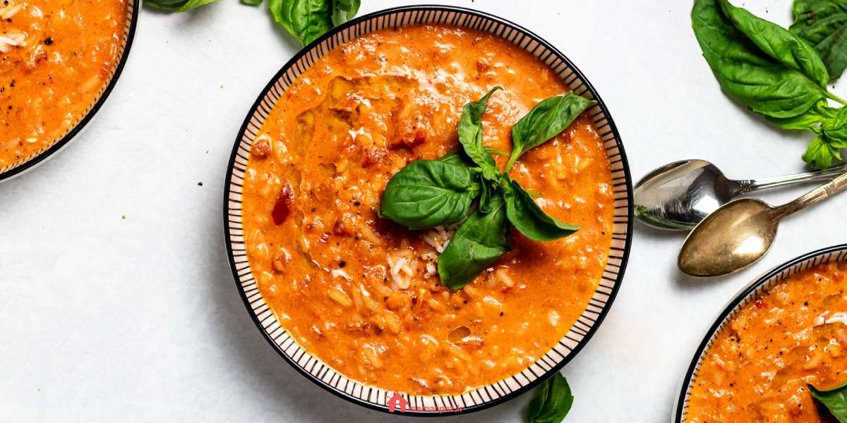 سوپ برنج و گوجه فرنگی