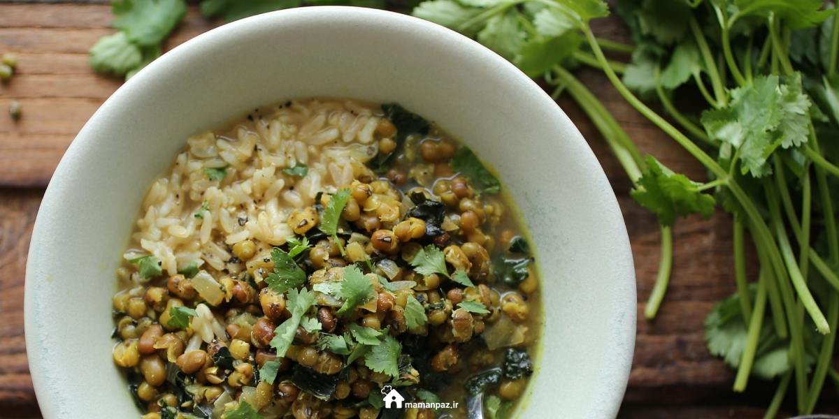 طرز تهیه سوپ ماش و برنج