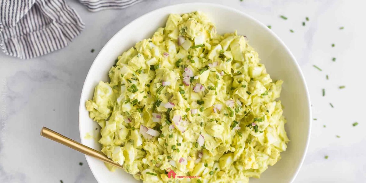 سالاد آووکادو با تخم مرغ