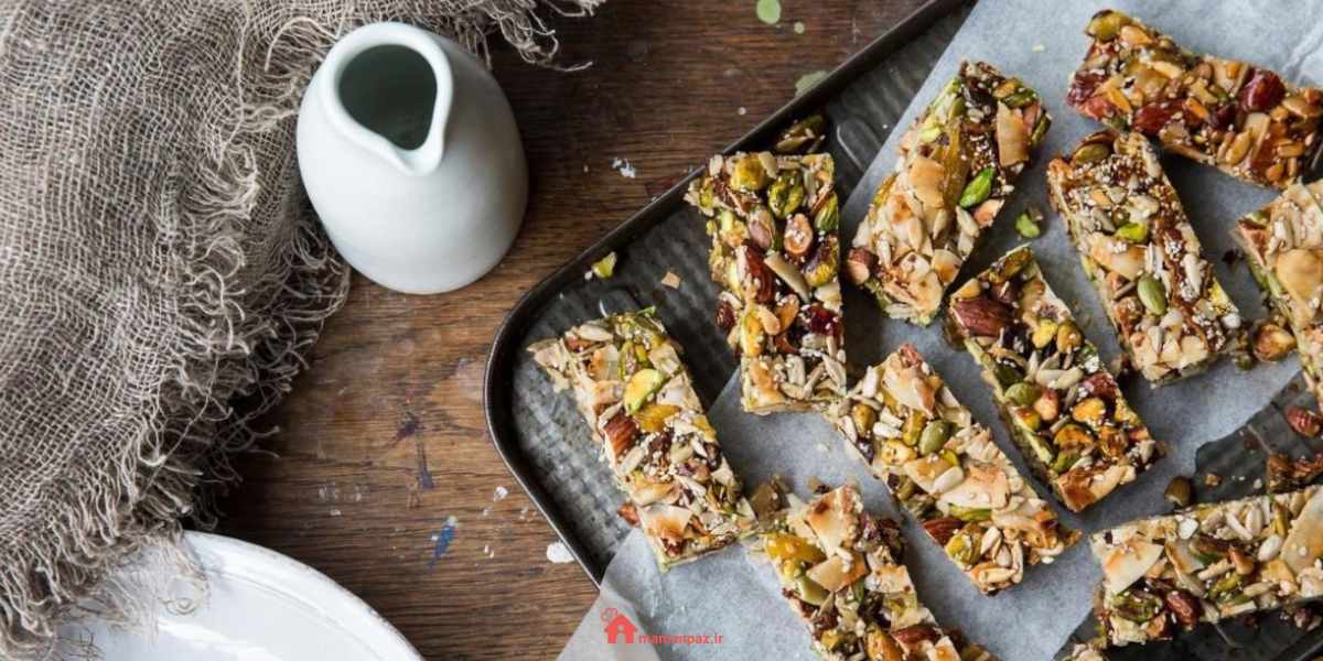 طرز تهیه پروتئین بار با شیره انگور