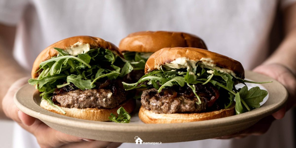 همبرگر خانگی