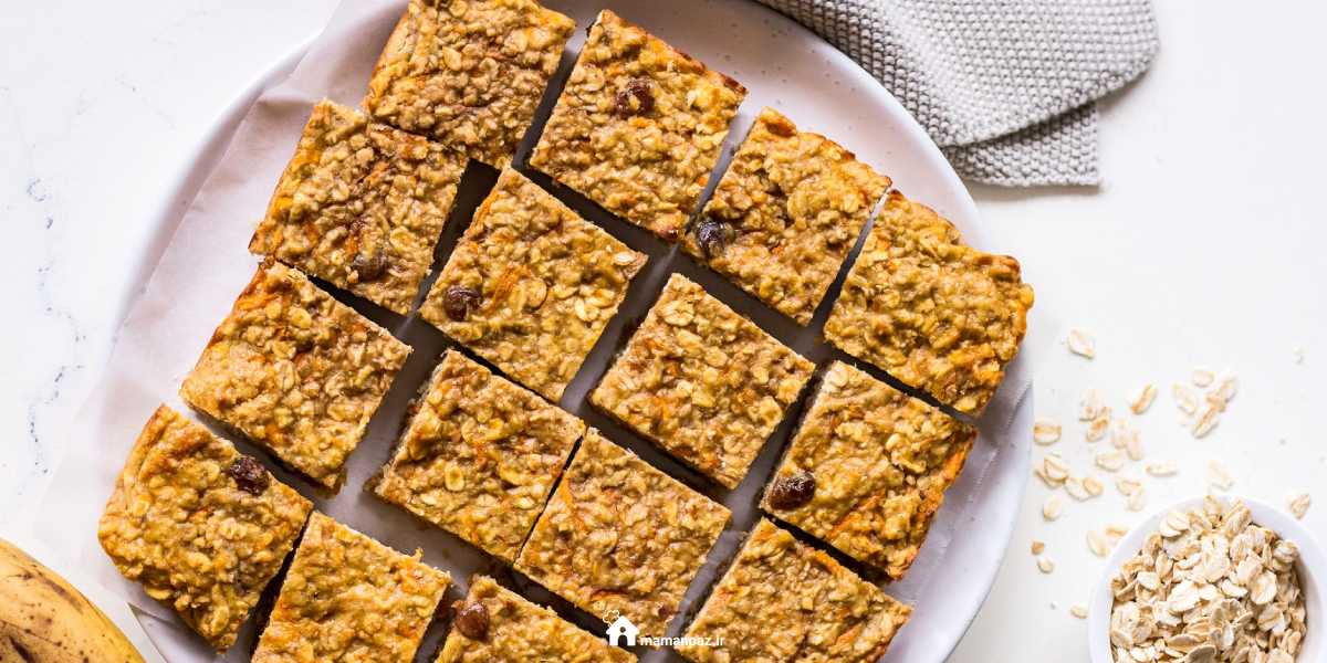 پروتئین بار خانگی با جو دوسر