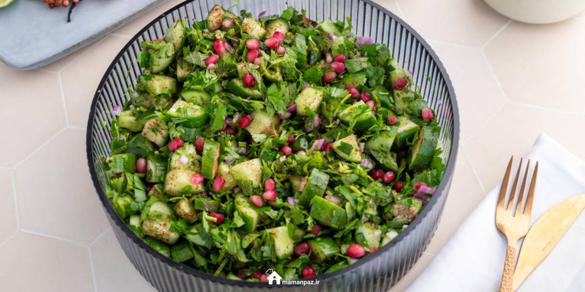 سالاد انار و خیار