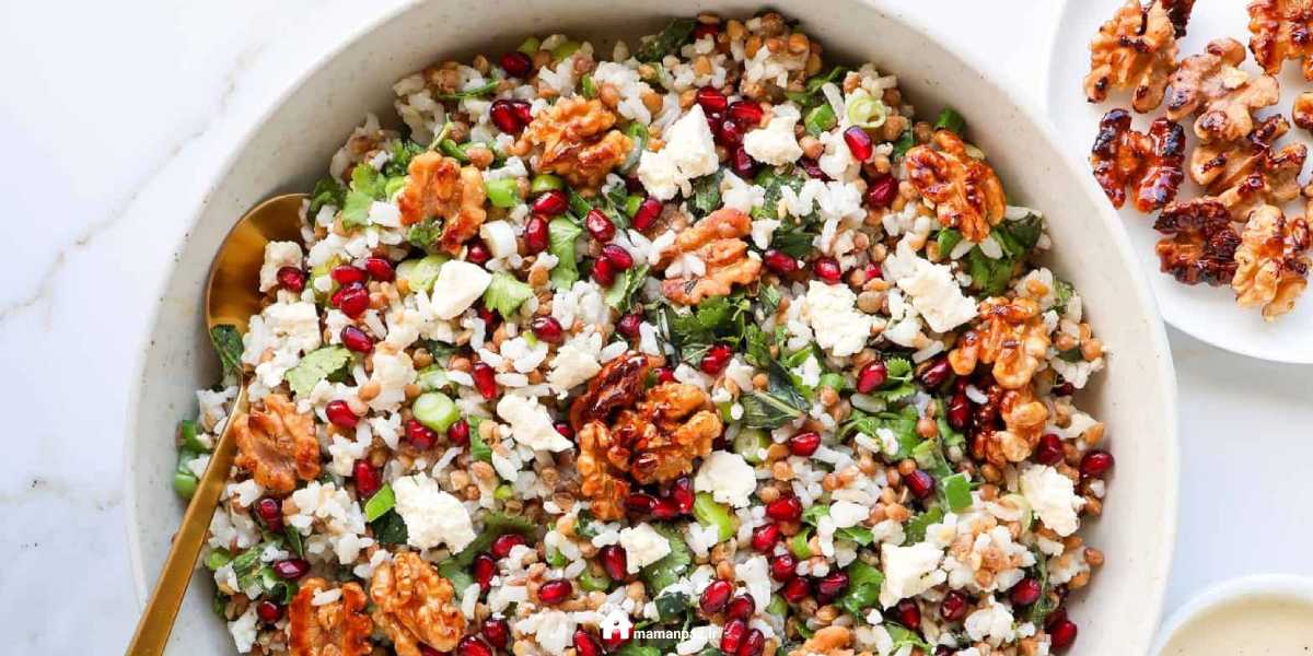 سالاد انار و زیتون