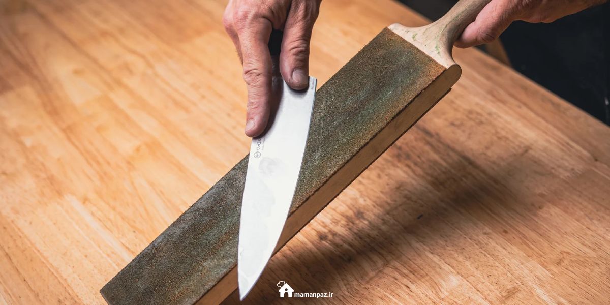 تیز کردن چاقو با سوهان