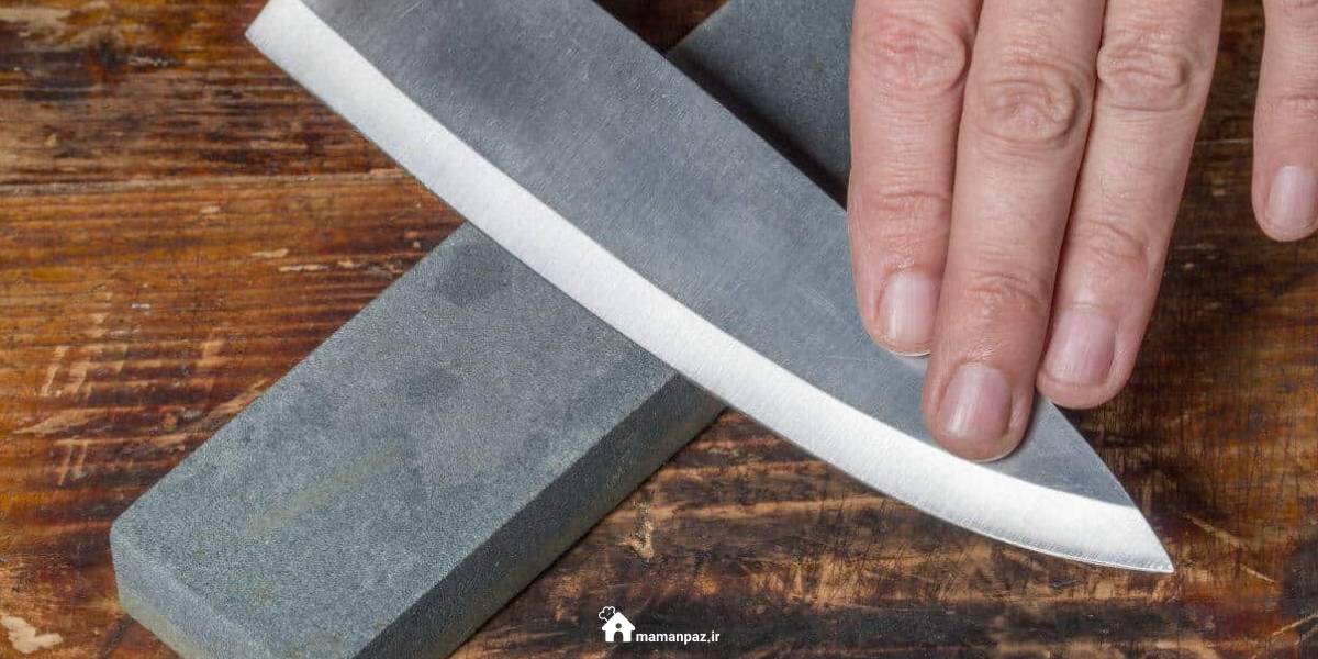 سنگ صاف یا آجر برای تیز شدن چاقو