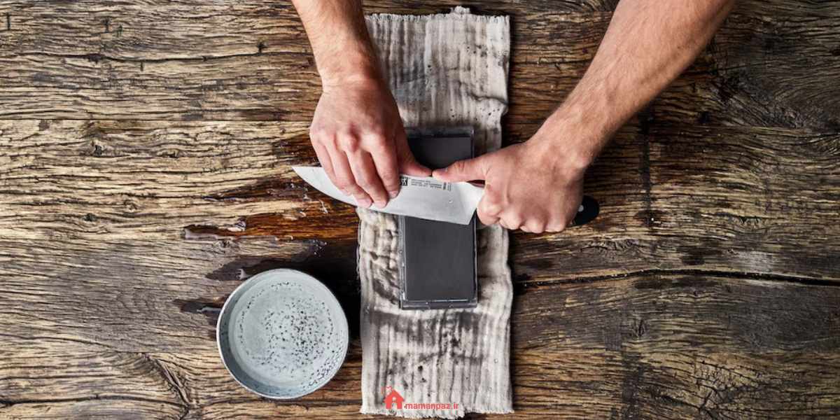 استفاده از چاقو تیزکن