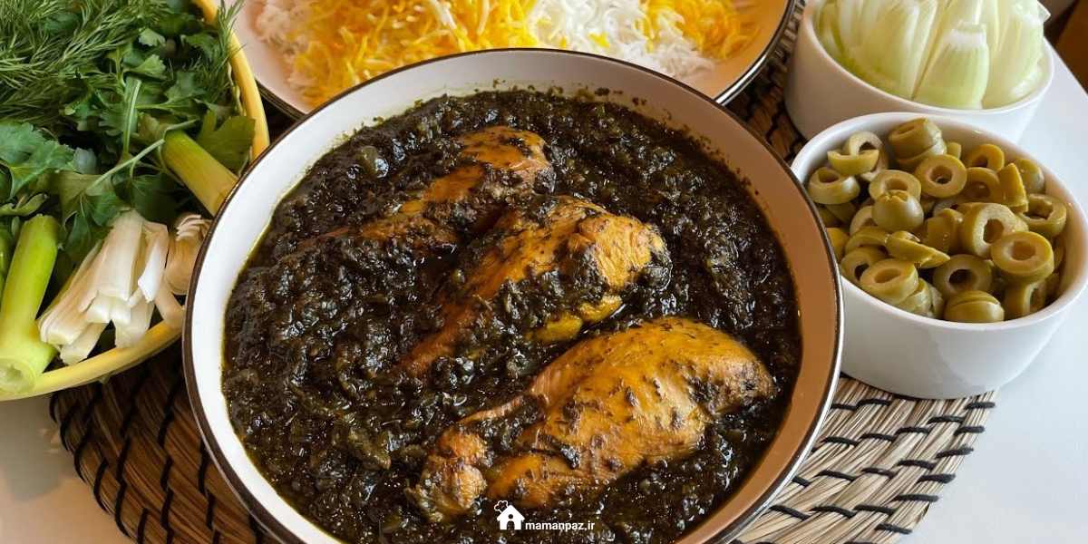 خورش قلیه مرغ شمالی